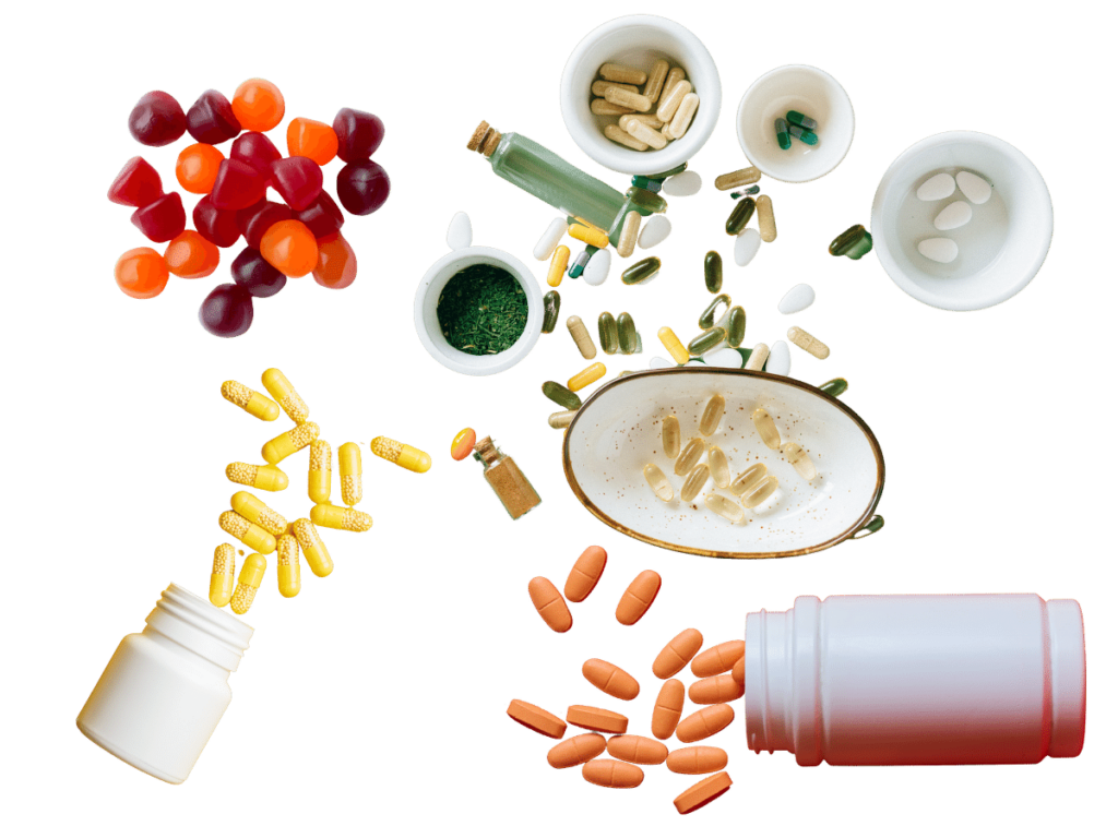 pharmaceutical pills and vitamins