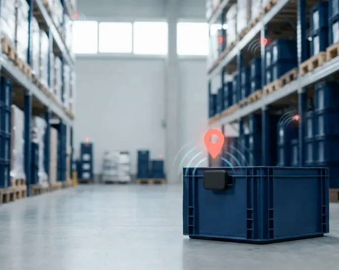 Returnable container tracking software in a warehouse
