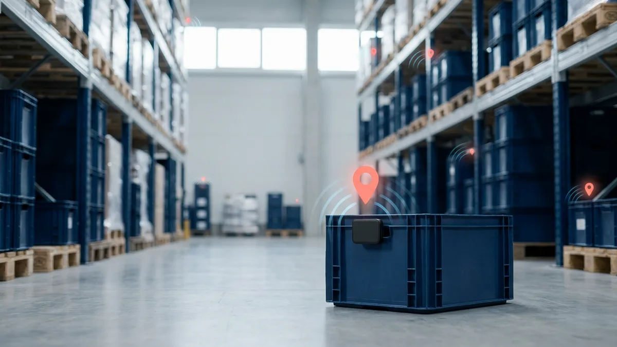 Returnable container tracking software in a warehouse