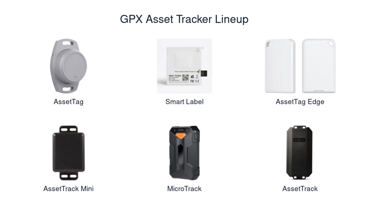 GPS asset tracker pricing: GPX asset tracker lineup
