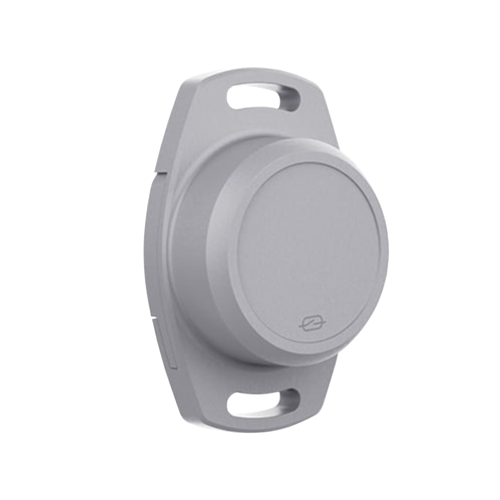 Logistics tracking software shown with a GPS asset tracking device