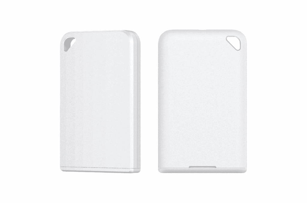 GPX AssetTag Edge slim white Bluetooth asset tracking tag